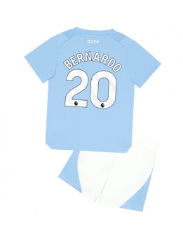Billige Manchester City Bernardo Silva #20 Hjemmedraktsett Barn 2023-24 Kortermet (+ Korte bukser)